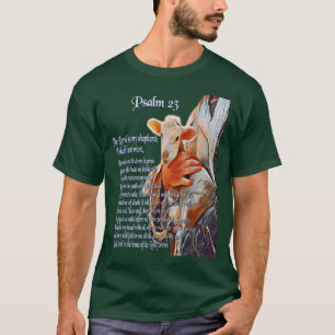 Camiseta Salmo 23 Escritura de Bíblias Cristã O Senhor é o 