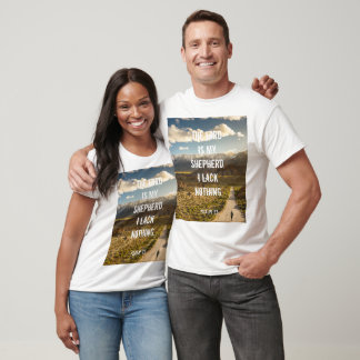 Camiseta Salmo 23 O SENHOR é meu pastor, Escritura