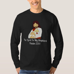 Camiseta Salmo 23 O Senhor É Meu Pastor Jesus Fé Cristã