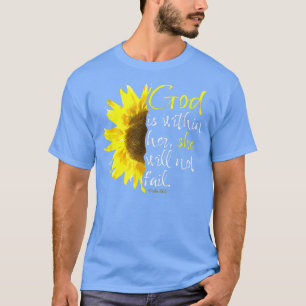 Camiseta Salmo 465 Deus está dentro dela. Ela não vai falha