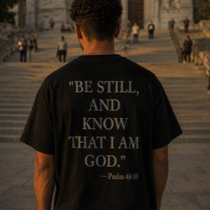 Camiseta Salmo 46:10 - Acalme-se e Saiba que Eu So