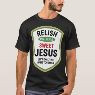 Camiseta Salmo Cristão 343 Saboreie Doce Jesus Vamos