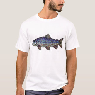 Camiseta Salmões azuis