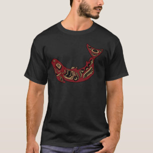 Camiseta Salmões noroestes pacíficos do indiano do nativo