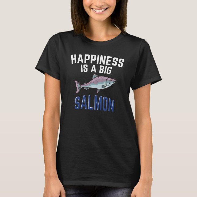Camiseta Salmon Fishing Seasoning Fish Hunting (Frente)