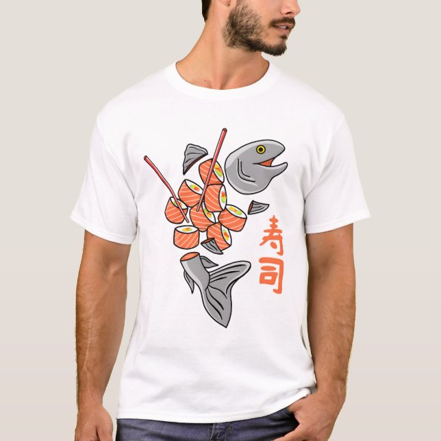 Camiseta Salmon Sushi (Frente)