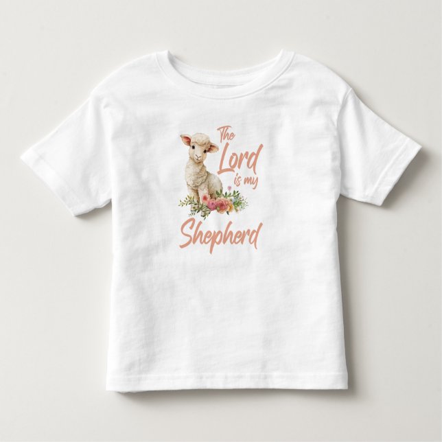 Camiseta Salmos 23 O Senhor É Minha Pastora Fé Cristã (Frente)