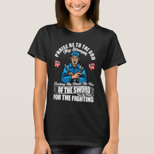 Camiseta Salmos Versículo da Bíblia Mecânico de Automóveis