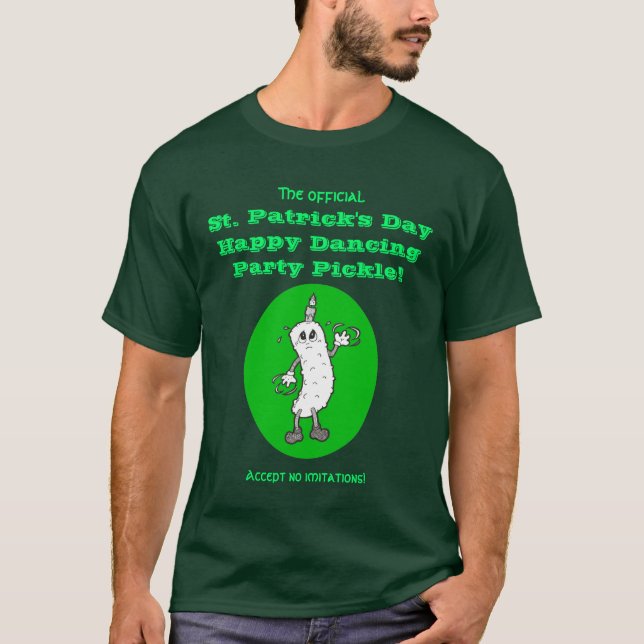 Camiseta Salmoura do partido de dança do dia de St Patrick (Frente)