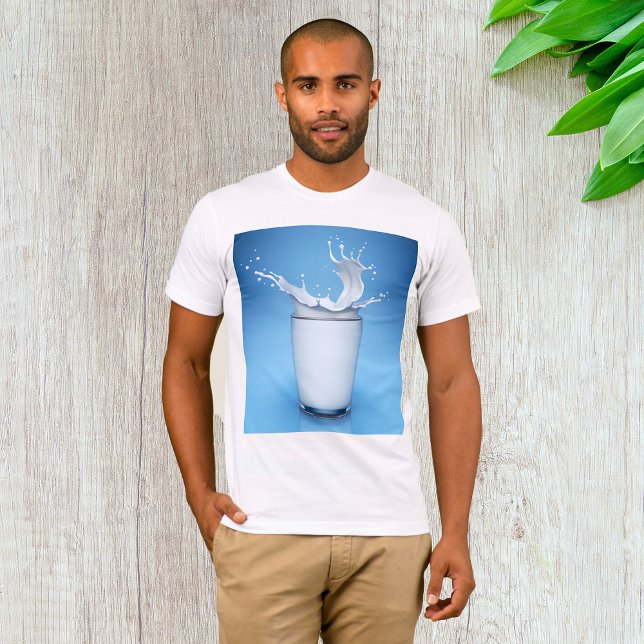 Camiseta Salpico de Leite Revitalizante no Copo (Criador carregado)