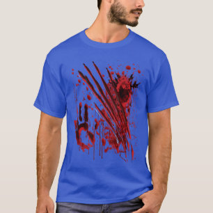 Camiseta Salpico Sangrento de Sangue Halloween Manchas de S