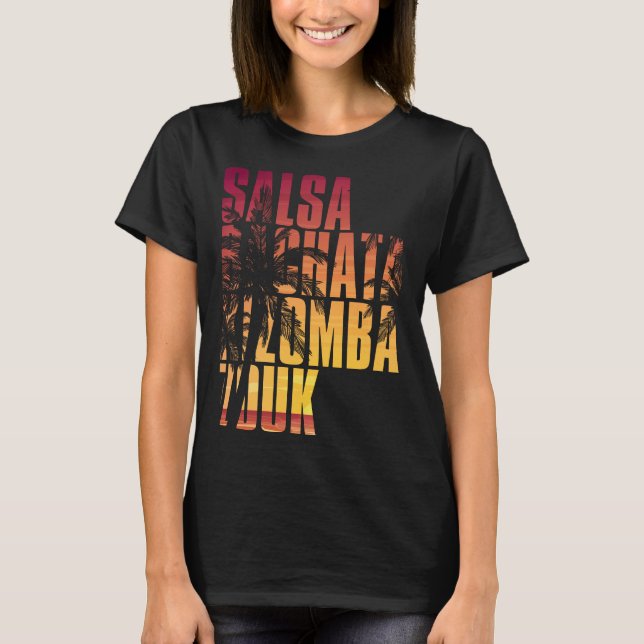 Camiseta Salsa bachata kizomba zouk (Frente)