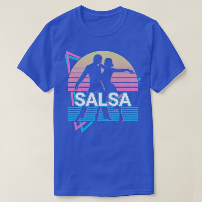 Camiseta Salsa Dançando Salsa Dancer Retro Gift (Frente do Design)