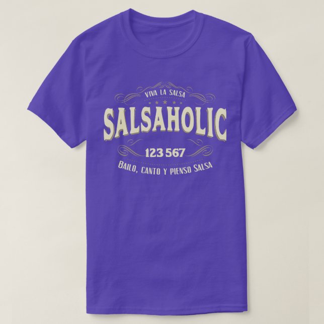 Camiseta Salsa Dancer Salsaholic (Frente do Design)