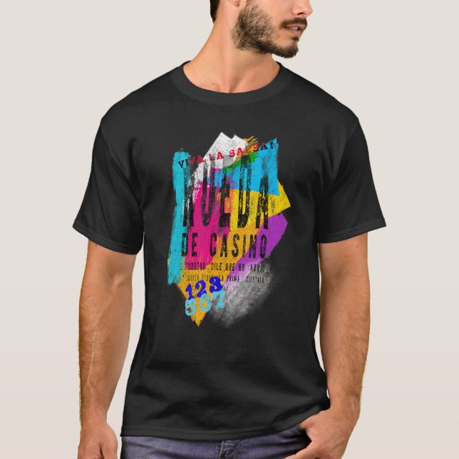 Camiseta Salsa Dancing Rueda De Casino Dance (Frente)