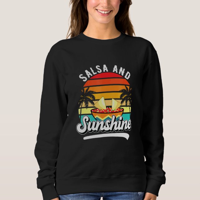Camiseta Salsa e Sunshine Vintage Sunset Summer Beach (Frente)