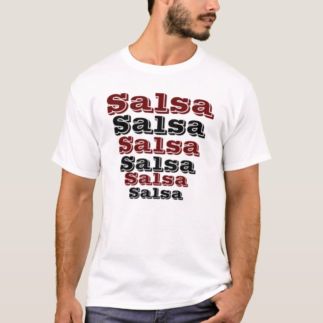 Camiseta Salsa para cima e para baixo (Frente)