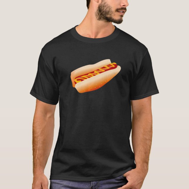 Camiseta Salsicha de Cachorro Quente com Enchimento de Most (Frente)