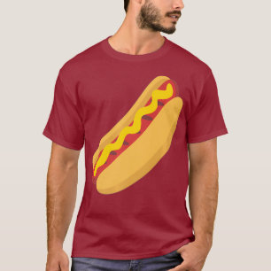 Camiseta Salsicha de Cachorro Quente Emoji Cute