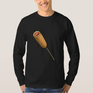 Camiseta Salsicha De Cães-De-Milho Adoram Cachorro-De-Milho