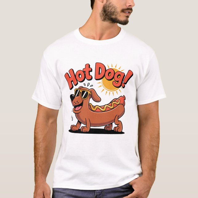 Camiseta Salsicha de Cães Quentes (Frente)
