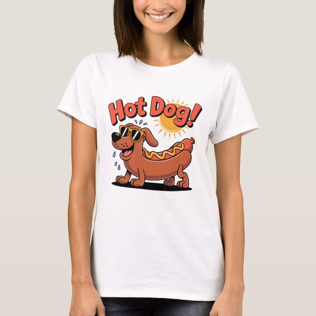 Camiseta Salsicha de Cães Quentes (Frente)