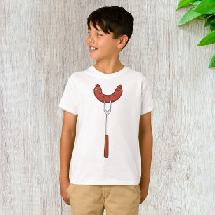 Camiseta Salsicha Grelhada em Garfo de Churrasco