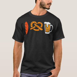 Camiseta Salsicha Pretzel I Love Oktoberfest German Bavaria