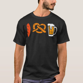 Camiseta Salsicha Pretzel I Love Oktoberfest German Bavaria