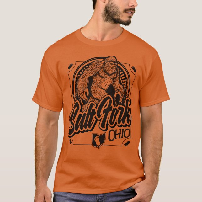 Camiseta Salt Fork Bigfoot - Texas Orange (Frente)