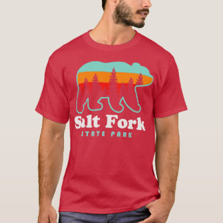 Camiseta Salt Fork State Park Ohio Bear Retro Sunset