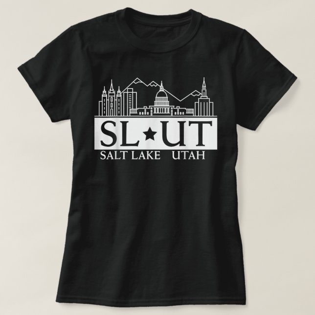Camiseta Salt Lake City Utah UT Hometown Prid. (Frente do Design)