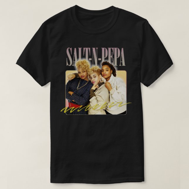 Camiseta Salt N Pepa 80s Design estético 2 (Frente do Design)