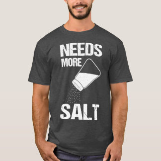 Camiseta Salt Shaker Salt Lovers Cozinhar Chef