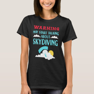 Camiseta Saltador de paraquedas falando sobre saltos de par