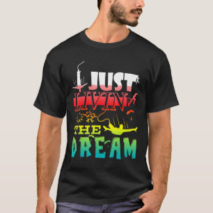 Camiseta Saltando de Paraquedas Vivendo o Sonho Hobbies Ext