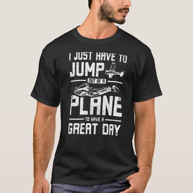 Camiseta Saltar De Um Avião De Skydiving (Frente)