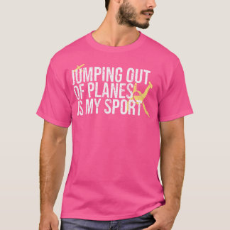 Camiseta Saltar Dos Aviões É O Meu Esporte Deu Um Céu Engra
