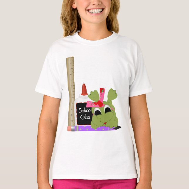 Camiseta Saltar Para A Escola Ringer Tee (Frente)