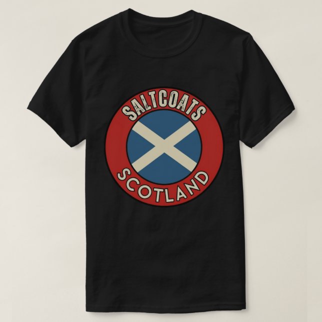 Camiseta Saltcoats, Escócia (Frente do Design)