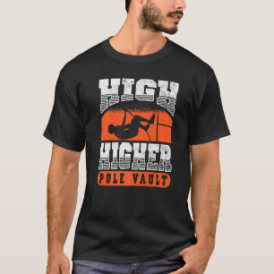 Camiseta Salto Alto com Vara em Pista de Atletismo