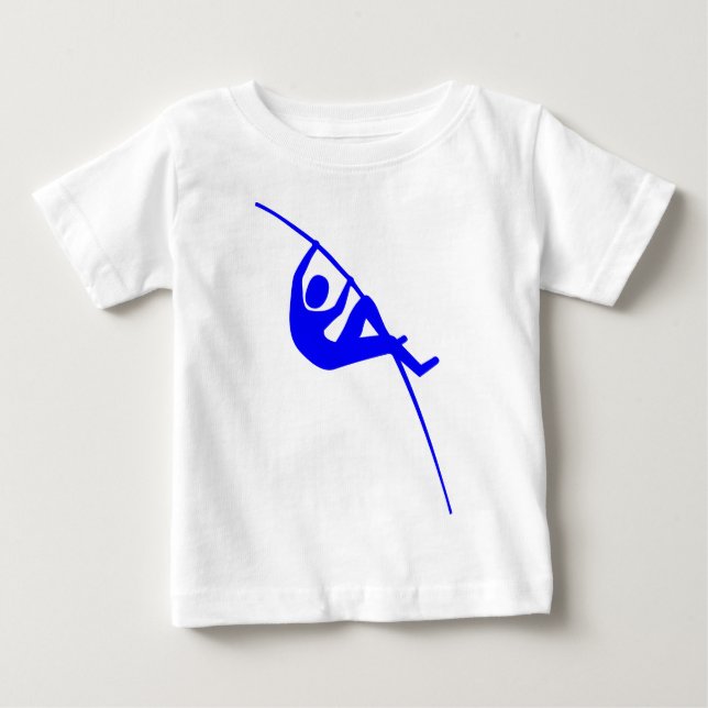 Camiseta Salto com Vara - Azul (Frente)