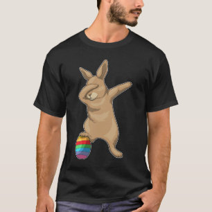Camiseta Salto da anca de ovo de Páscoa Bunny