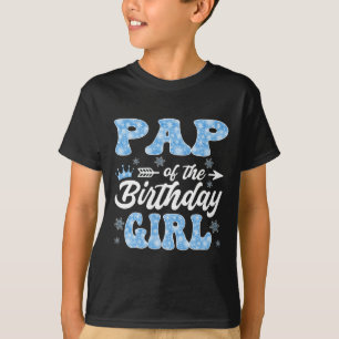 Camiseta Salto Da Rapariga De Aniversário Flocos De Neve No