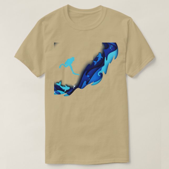 Camiseta Salto de Baleia Scuba (Frente do Design)