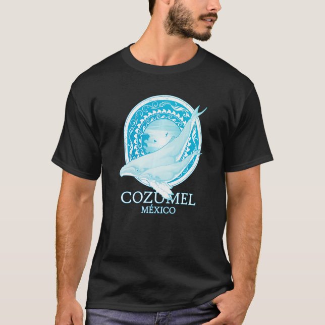 Camiseta Salto de Baleias Jubarte Cozumel México (Frente)