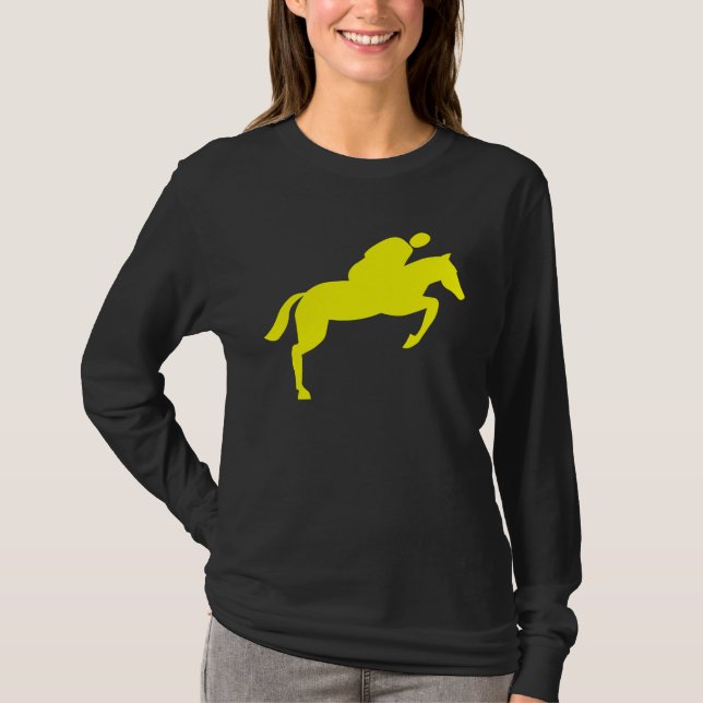 Camiseta Salto de Cavalo - Amarelo (Frente)