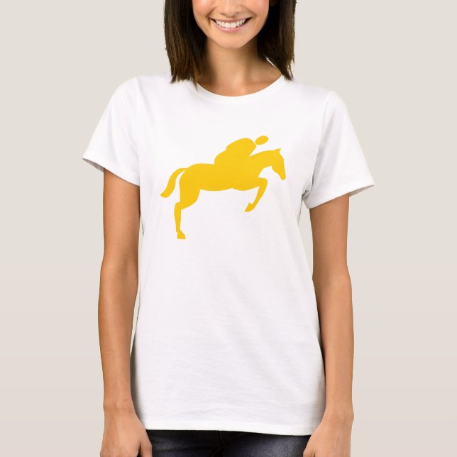 Camiseta Salto de Cavalo - âmbar (Frente)
