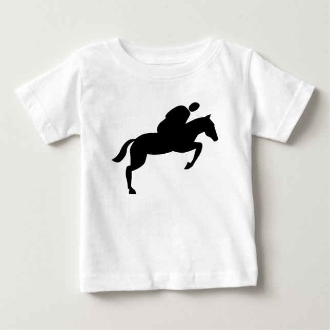 Camiseta Salto de Cavalo - Preto (Frente)