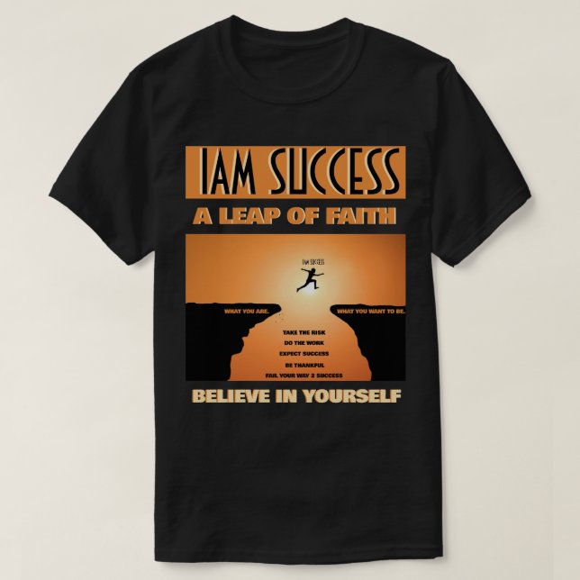 CAMISETA SALTO DE FÉ (Frente do Design)